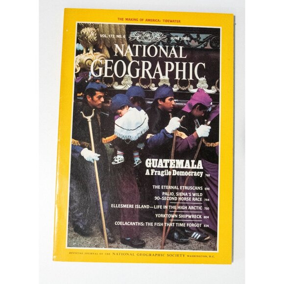 National Geographic June 1988 Vol 173 No 6 Guatemala A Fragile Democracy - Picture 1 of 8